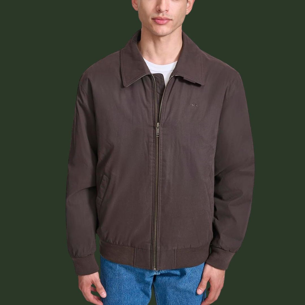 Johannes – Robuste Übergangsjacke in Dunkelbraun