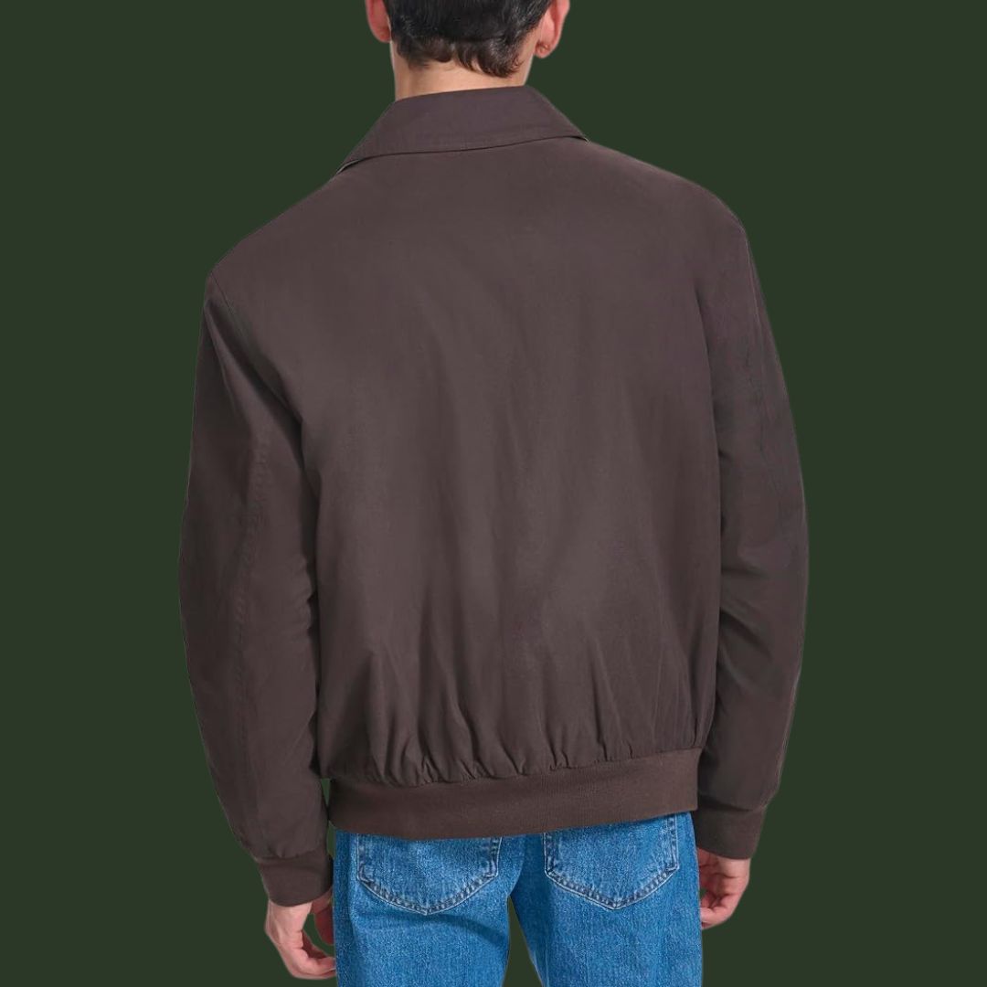 Johannes – Robuste Übergangsjacke in Dunkelbraun