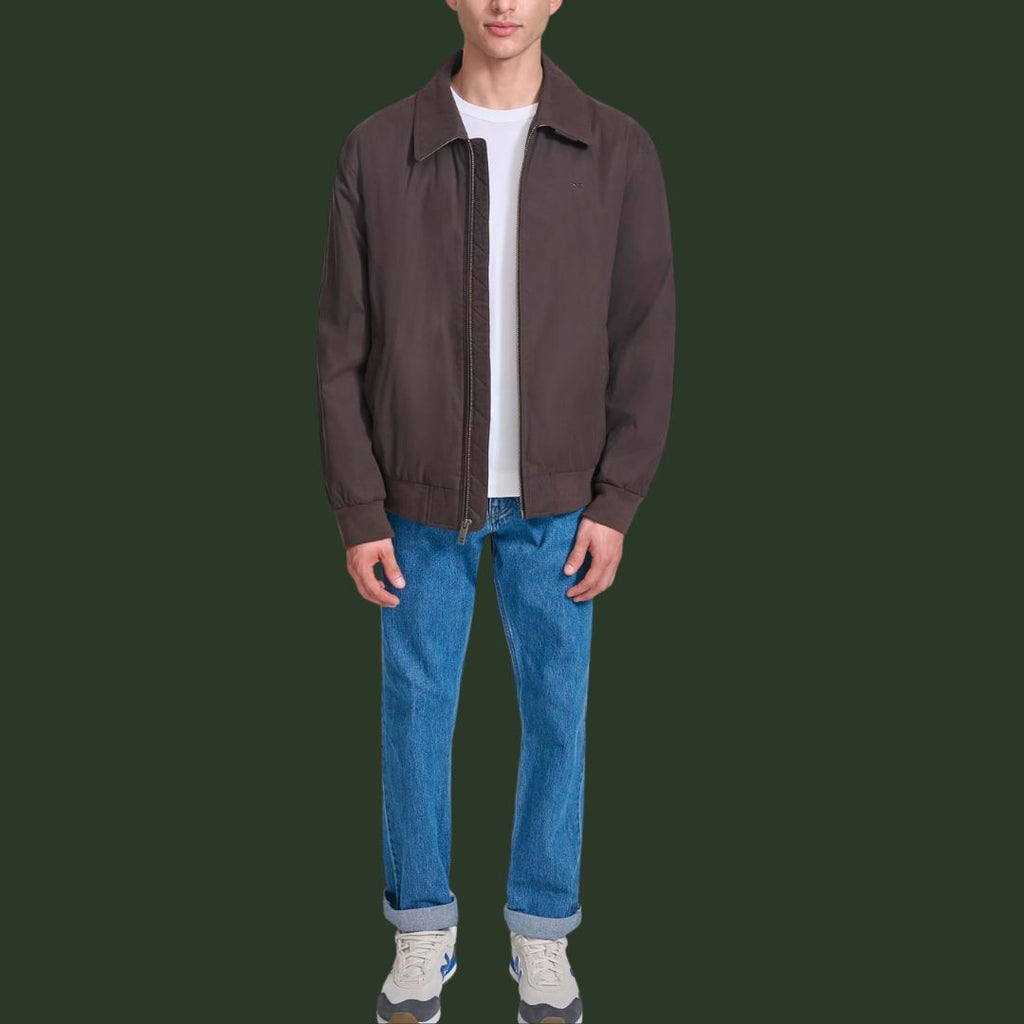 Johannes – Robuste Übergangsjacke in Dunkelbraun