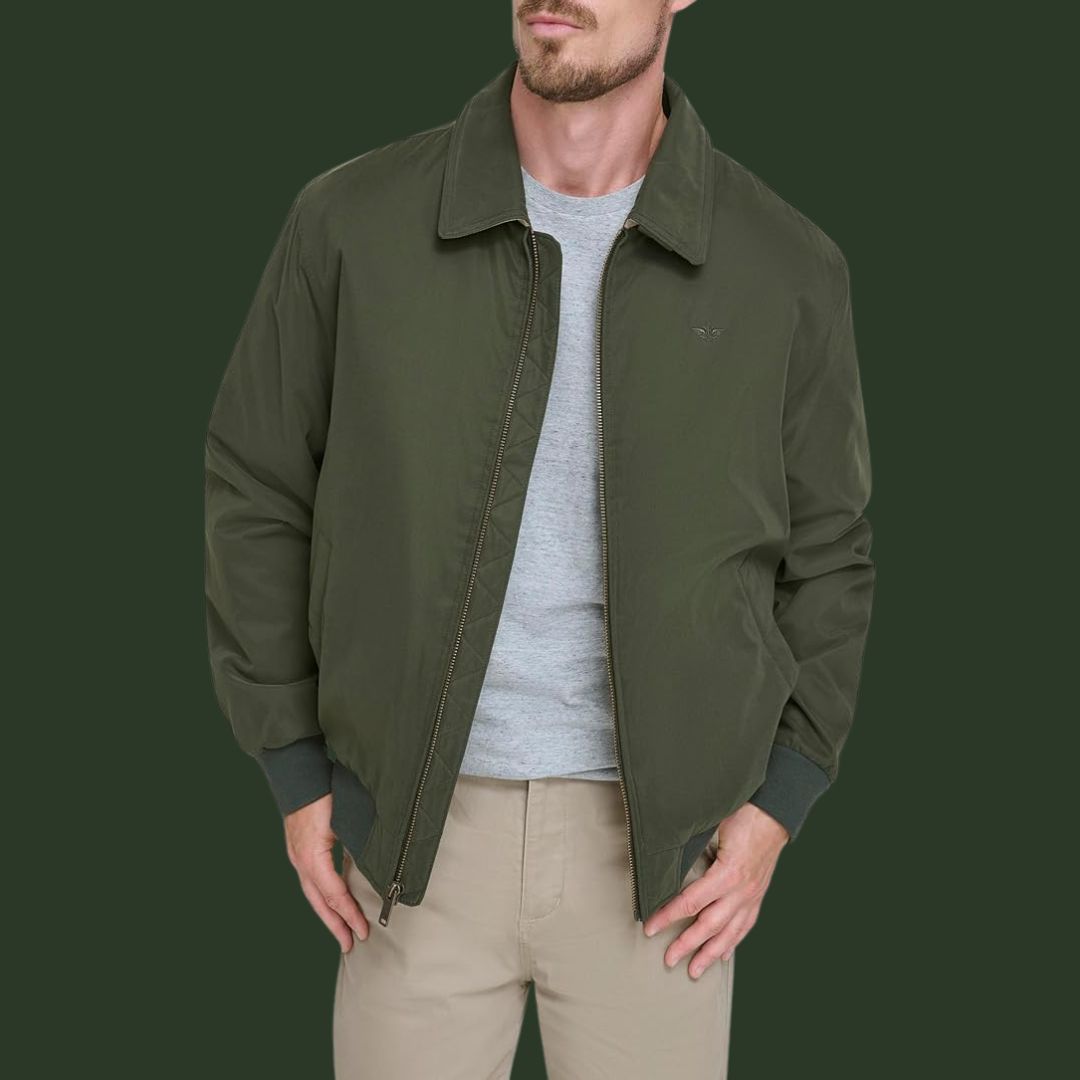 Matthias – Zeitlose Übergangsjacke in Olivgrün