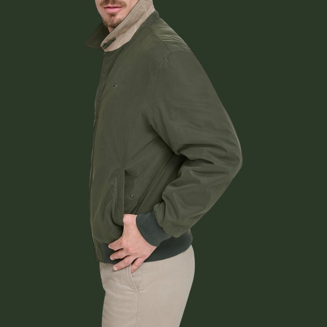 Matthias – Zeitlose Übergangsjacke in Olivgrün