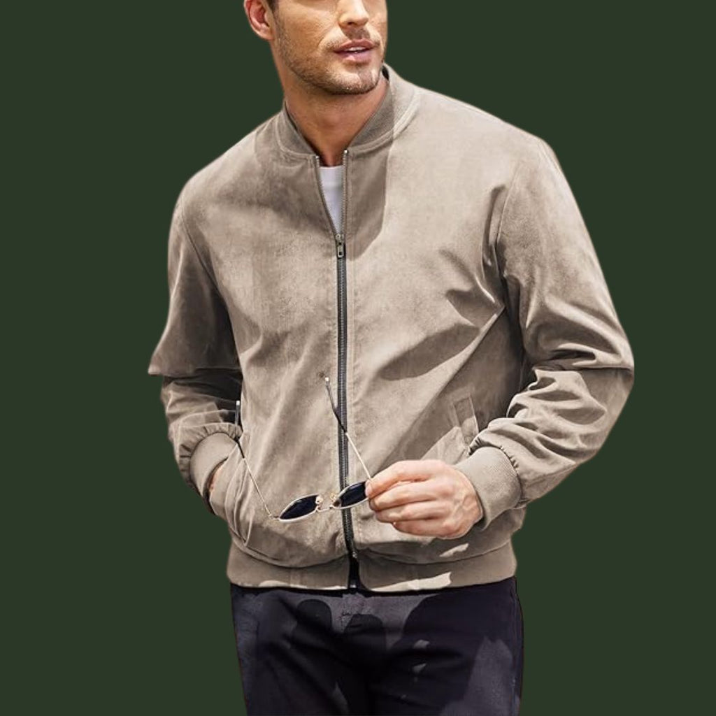 Maximilian – Elegante Wildleder-Optik Bomberjacke