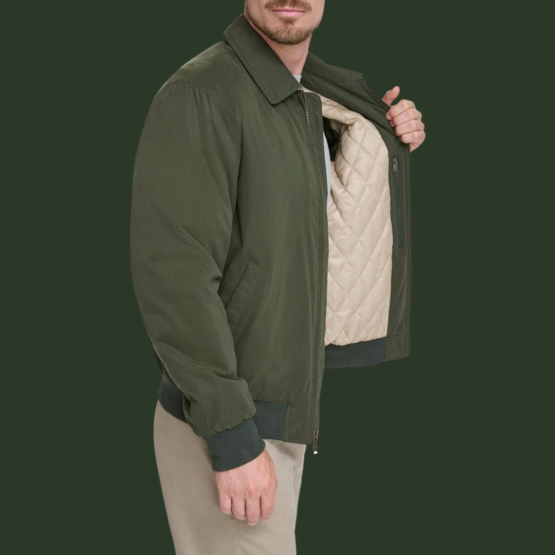 Matthias – Zeitlose Übergangsjacke in Olivgrün