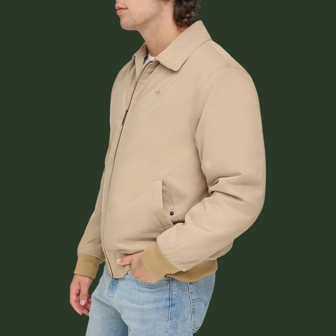 Sebastian – Zeitlose Harrington-Jacke in Beige