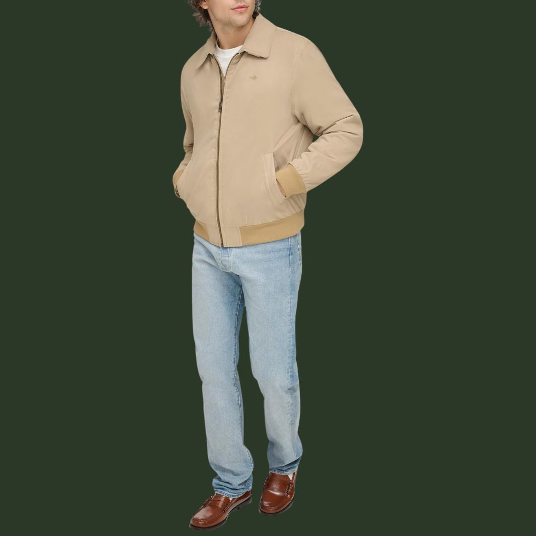 Sebastian – Zeitlose Harrington-Jacke in Beige