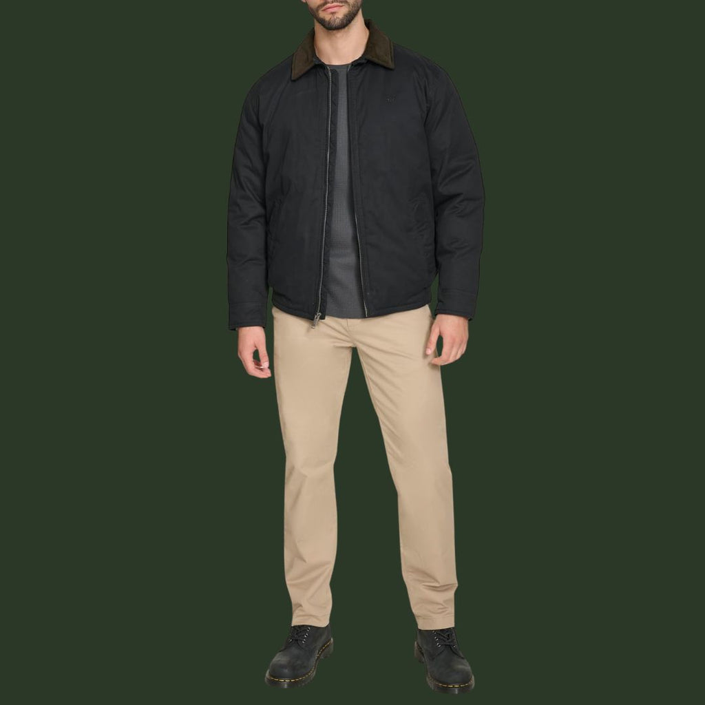 Jonas – Klassische Übergangsjacke mit Kontrastkragen