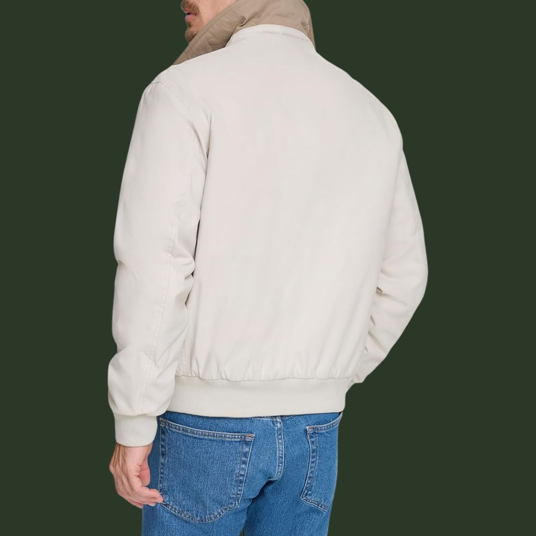 Konrad – Klassische Harrington-Jacke in Creme